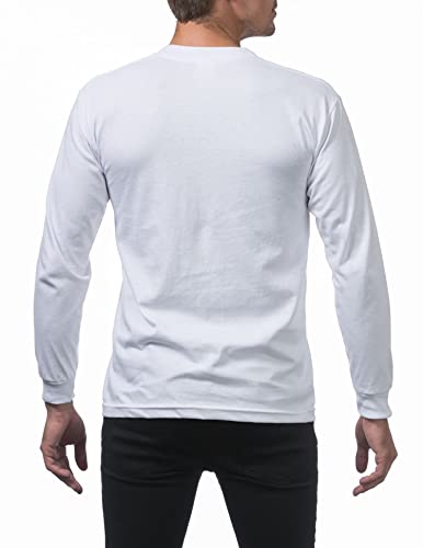 Pro Club Men's Comfortable Cotton Long Sleeve T-Shirt for Casual Wear and Fitness Activities