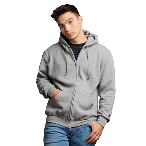 Russell Athletic Men's Dri-Power Fleece Hoodies - Moisture Wicking, Cotton Blend, Relaxed Fit  
Russell Athletic Men's D